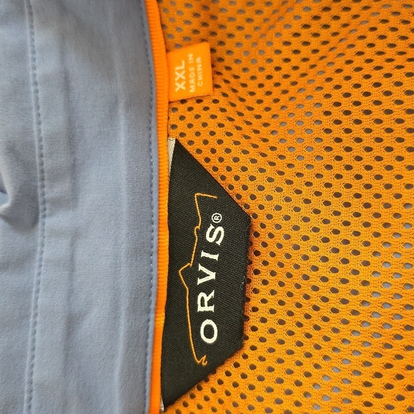 Orvis Trout Bum Blue Mens Vented Shirt.  Size XXL - Picture 11 of 14